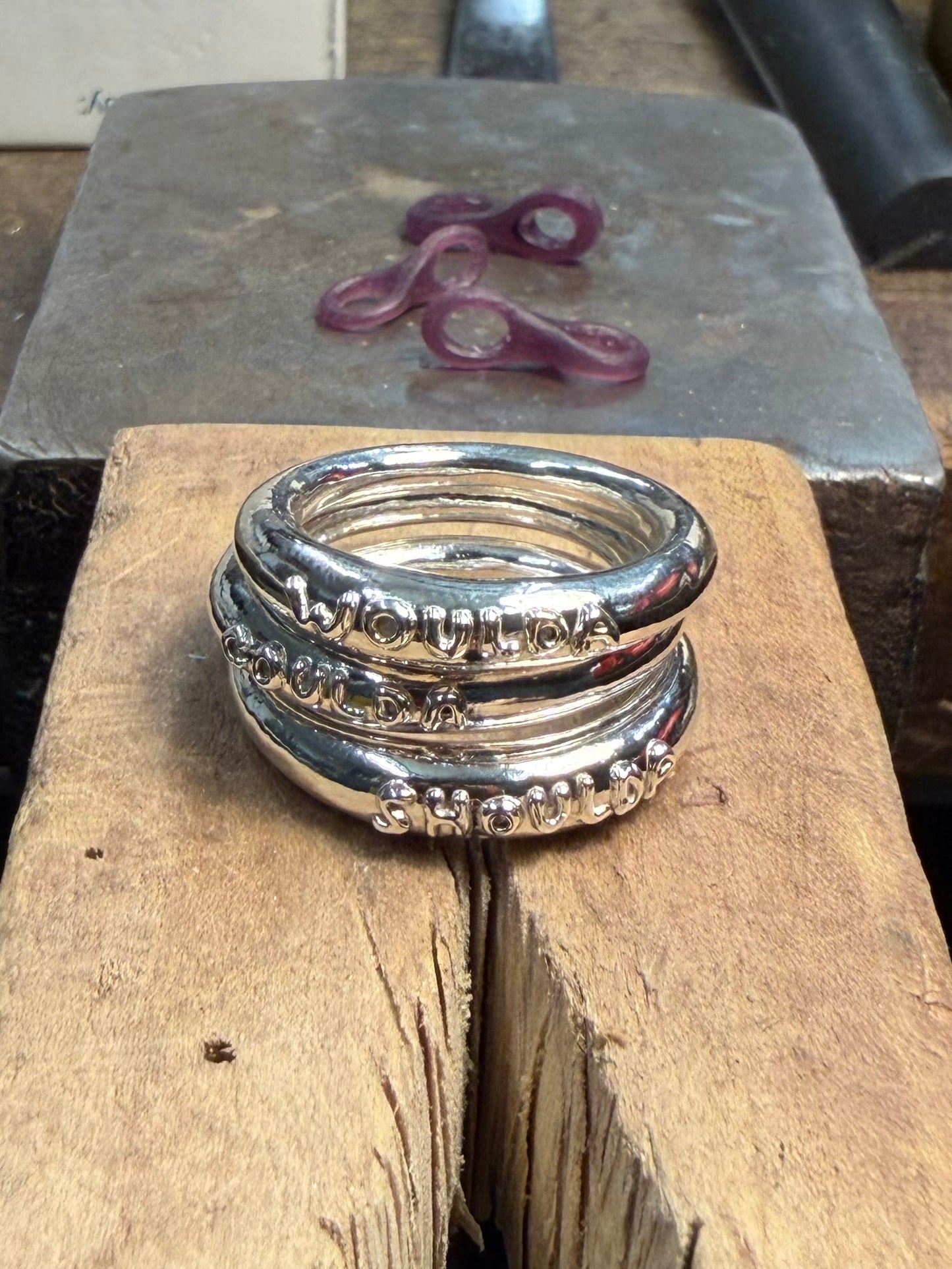 Woulda Shoulda Coulda ring set (for Liza)