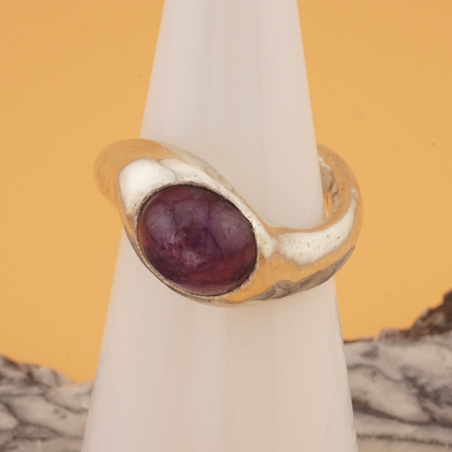 Ruby Squiggle Ring