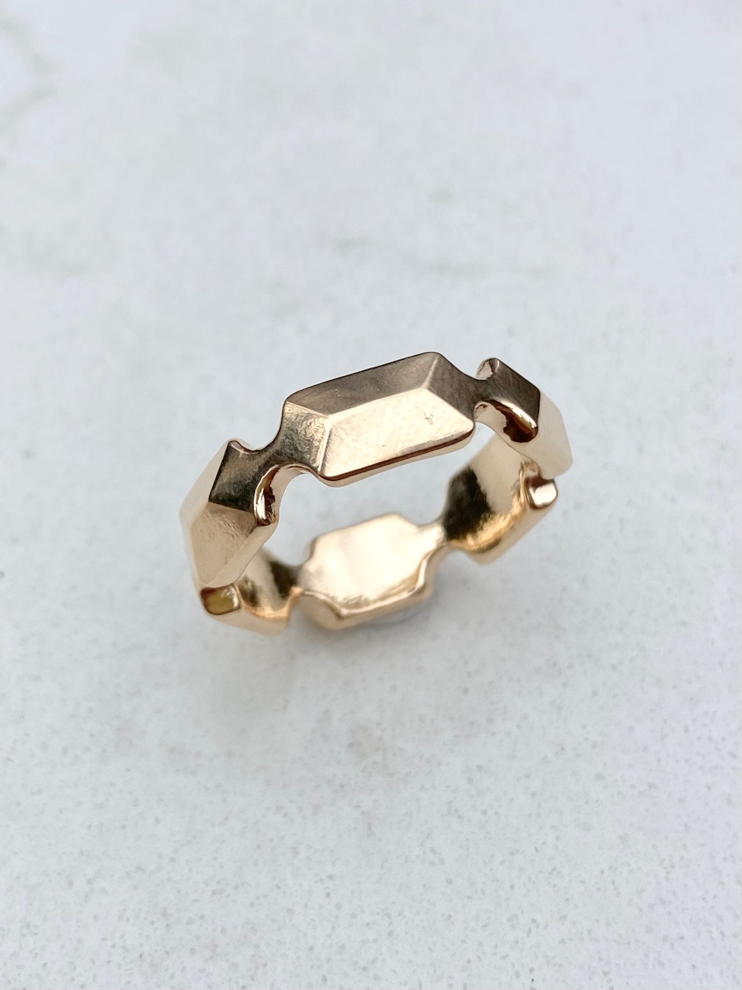 Gold Ingot ring (smaller)