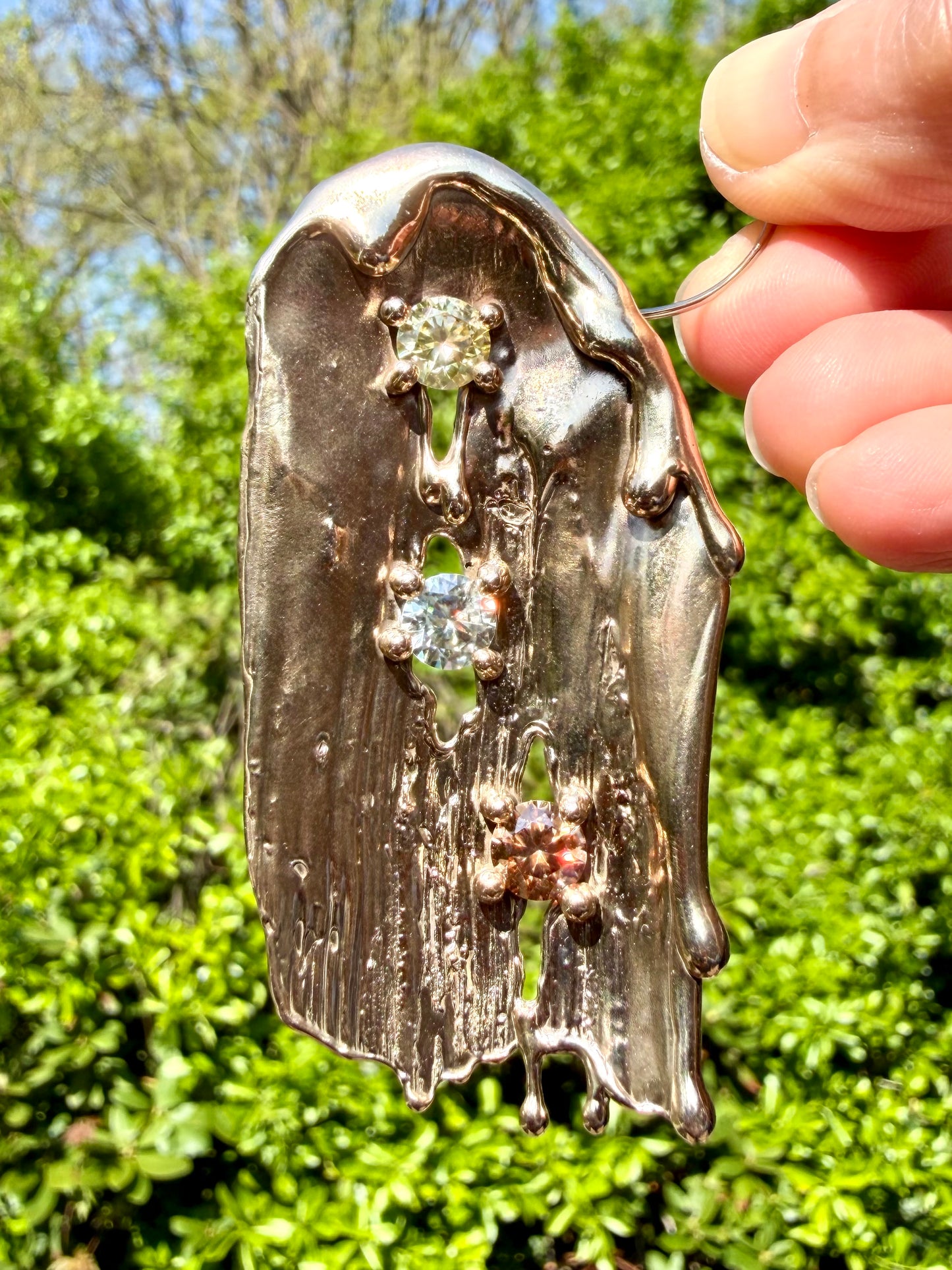 Not a Ghoul, Just a Girl brooch