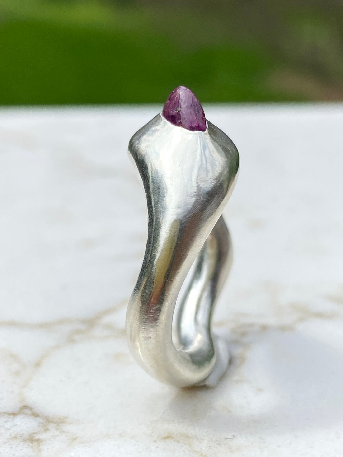 Pink Sapphire Shard Ring