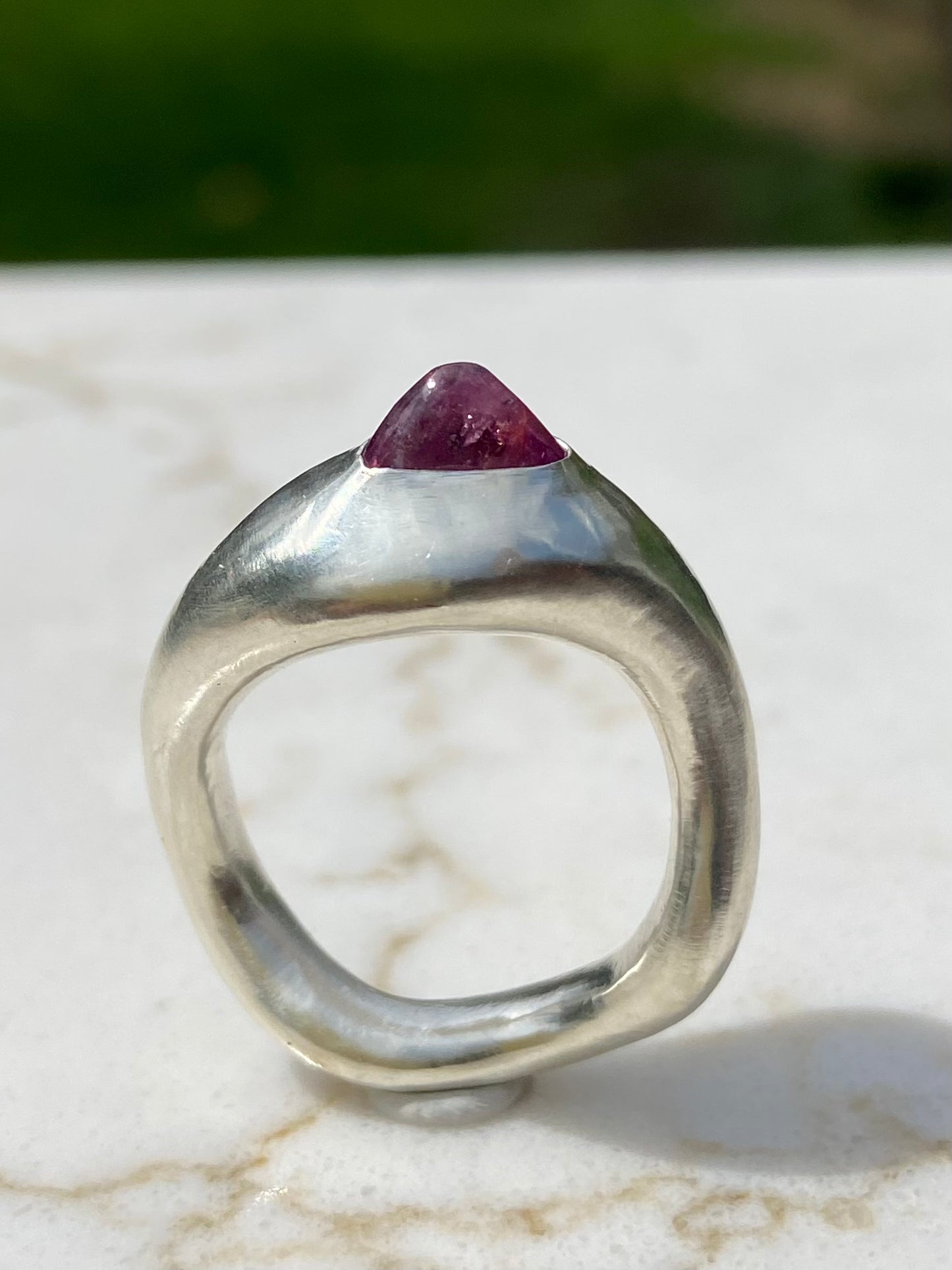 Pink Sapphire Shard Ring