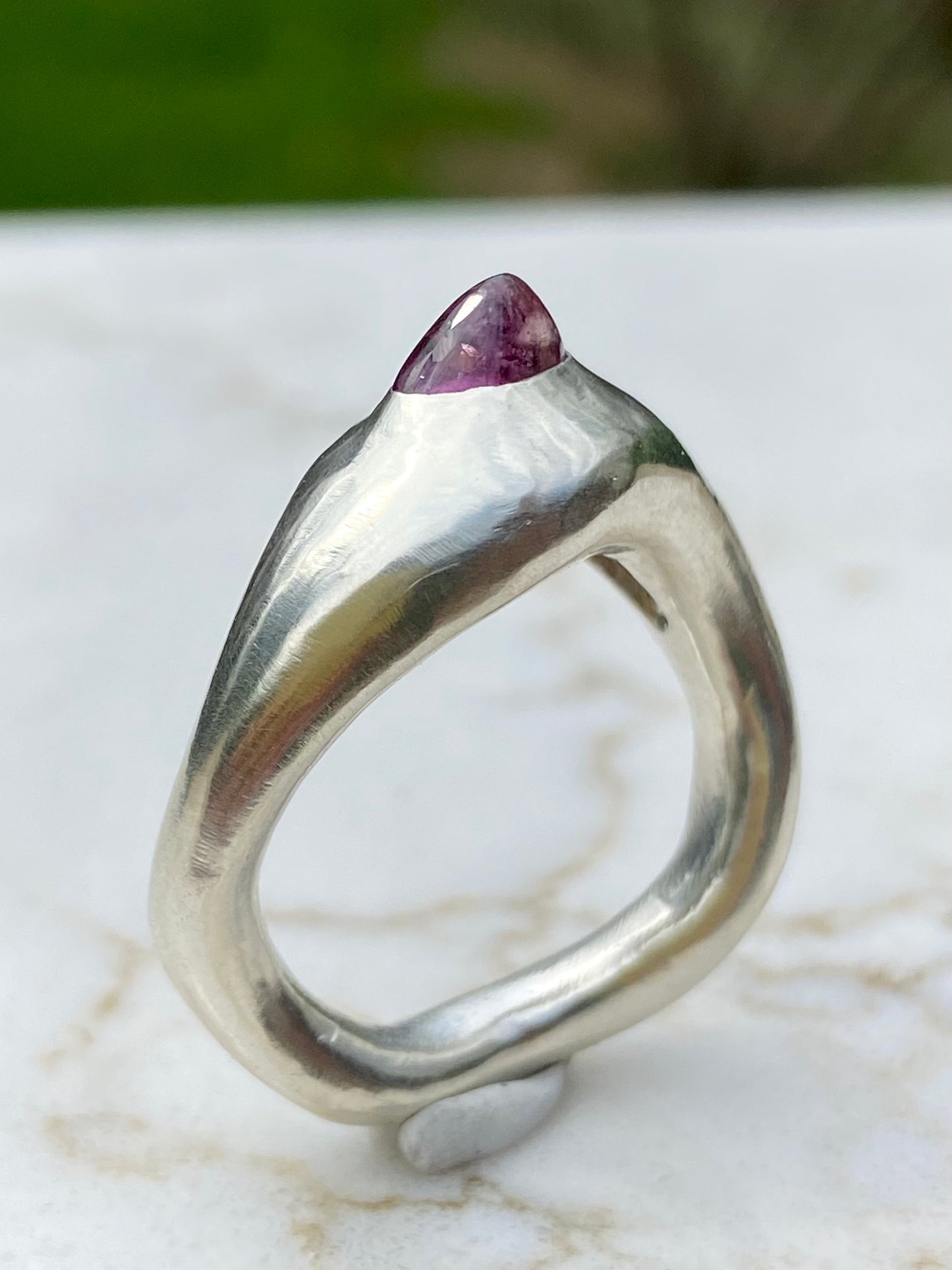 Pink Sapphire Shard Ring