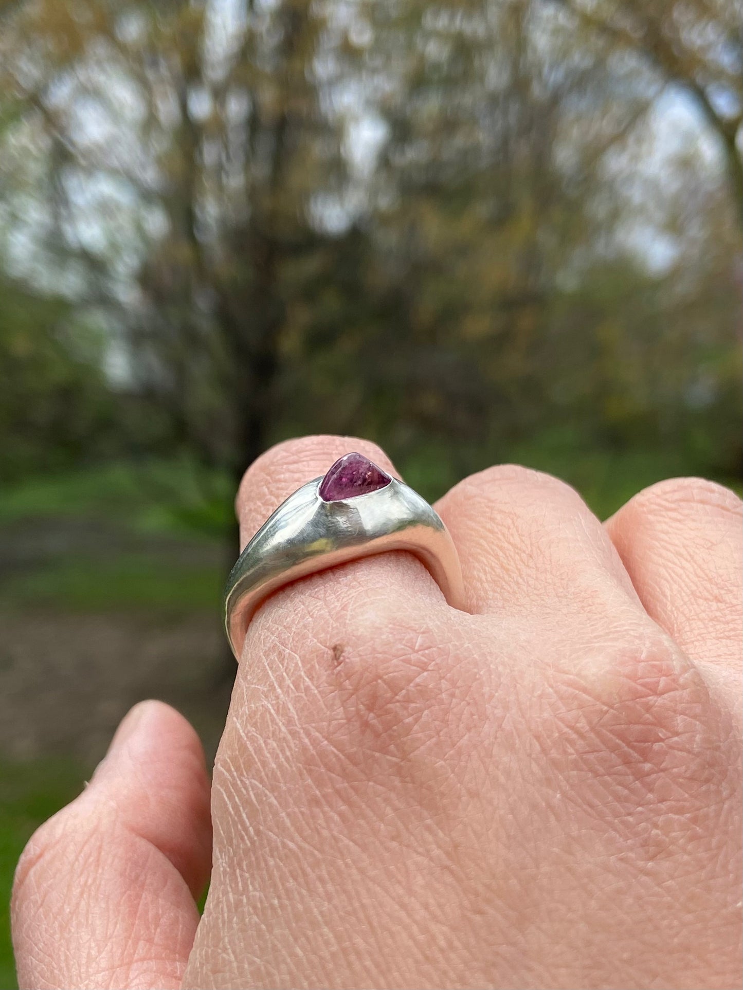 Pink Sapphire Shard Ring