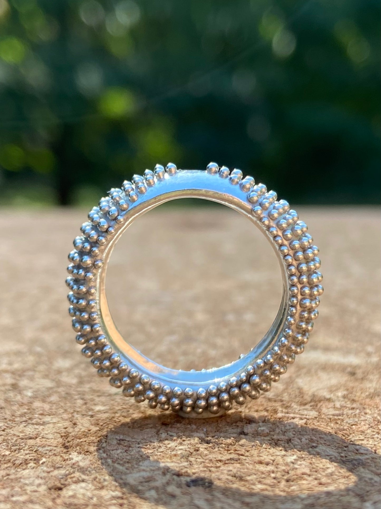 Double V Dot Dot Dot Ring
