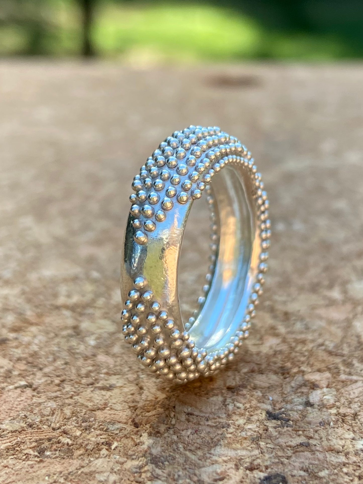 Double V Dot Dot Dot Ring