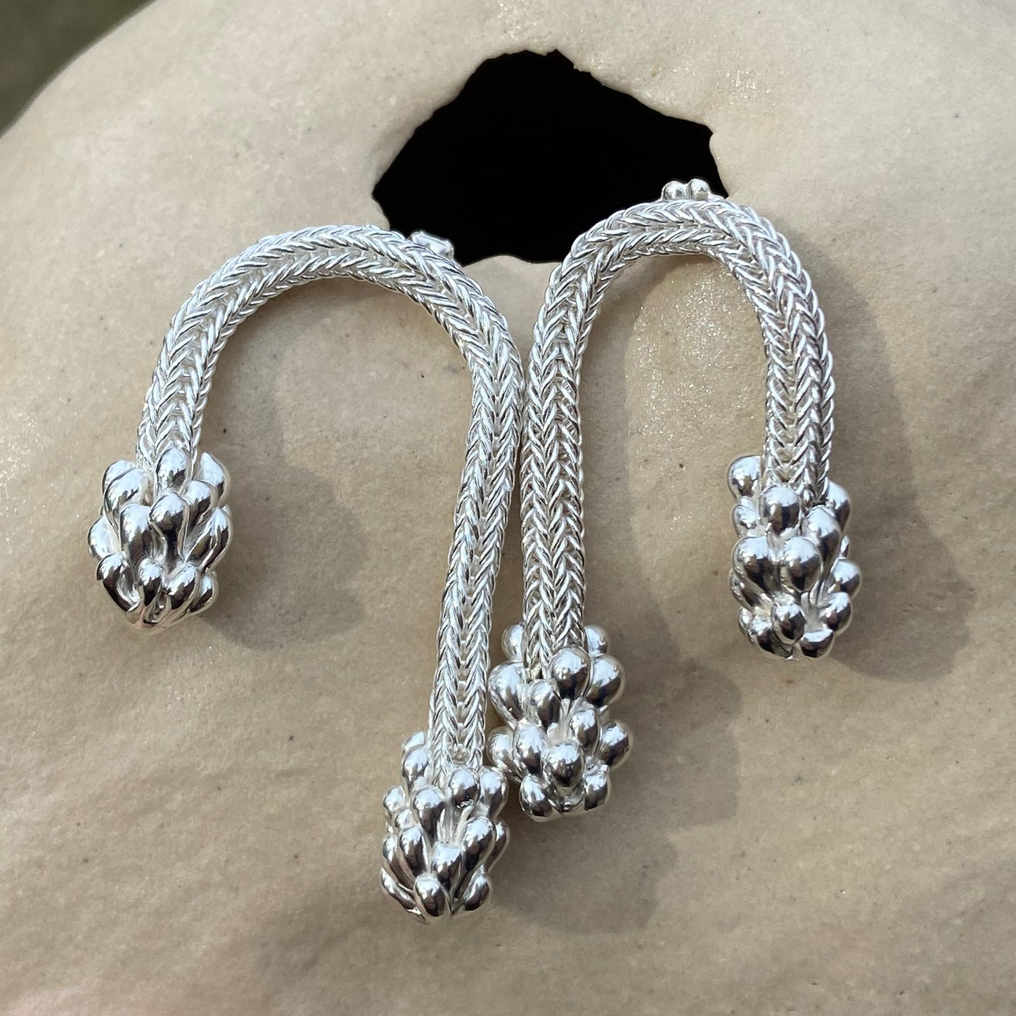 Silver Linings Earrings (in a show, will be available again June 1)