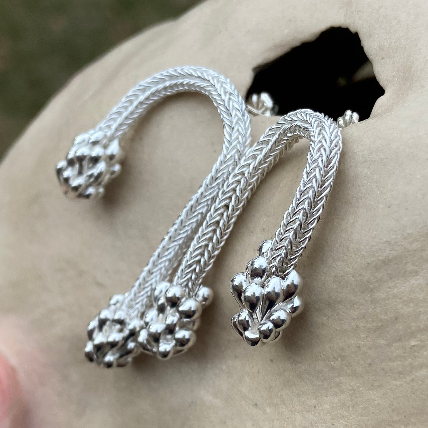 Silver Linings Earrings (in a show, will be available again June 1)