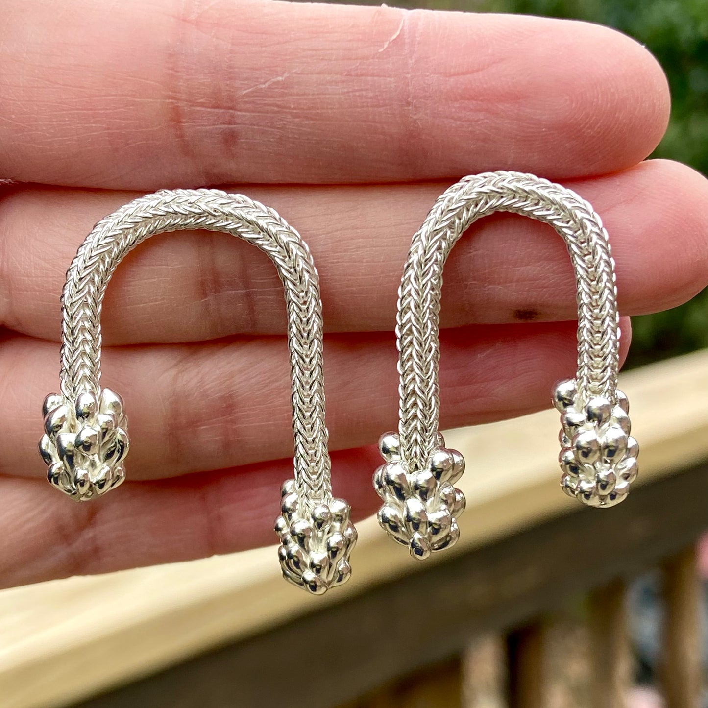 Silver Linings Earrings (in a show, will be available again June 1)