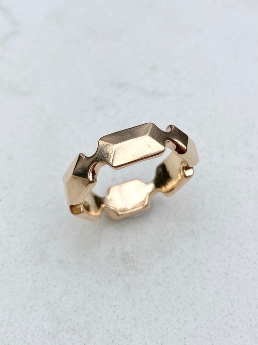 Gold Ingot ring (smaller)