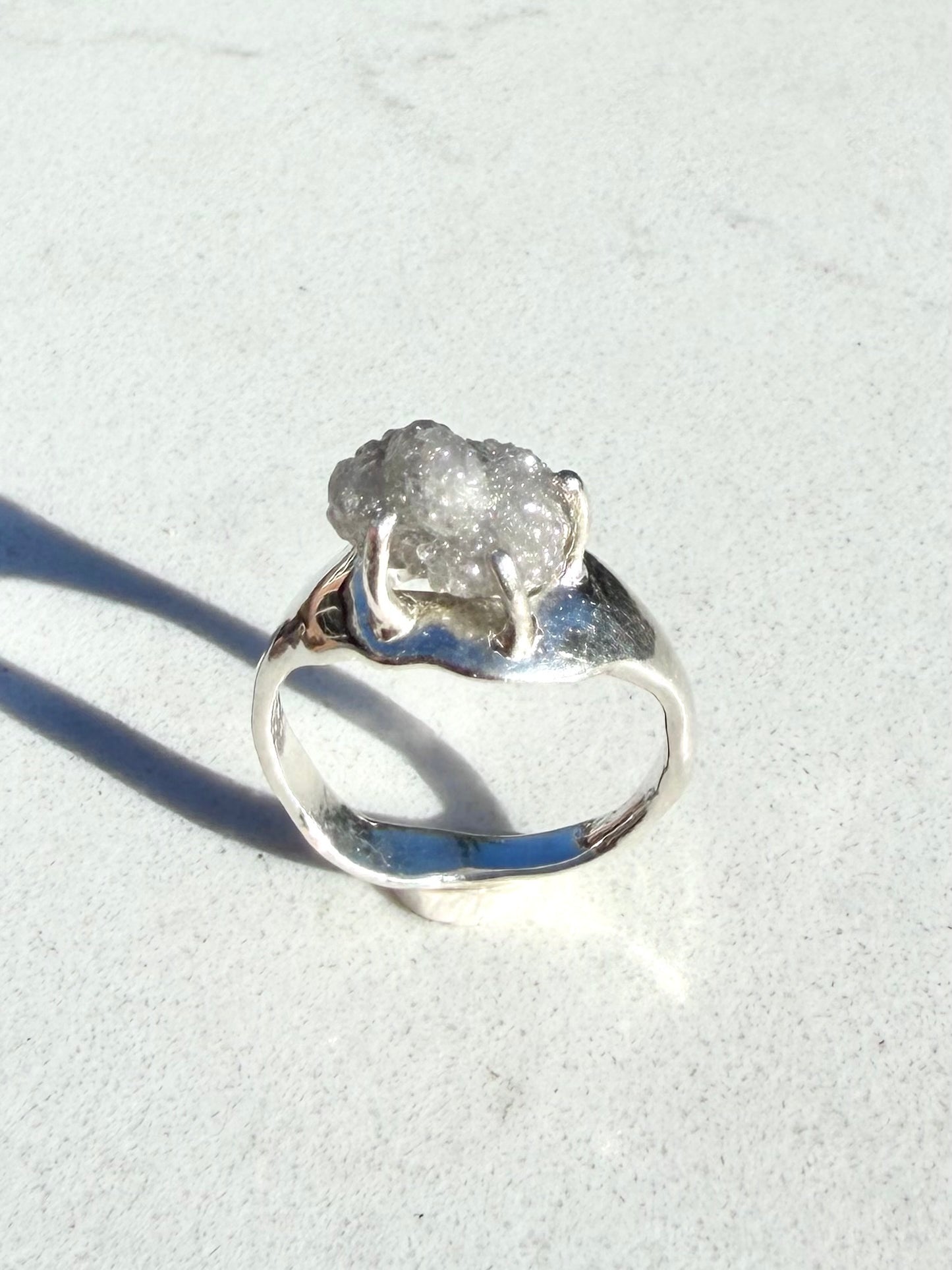 Rough diamond Venus ring
