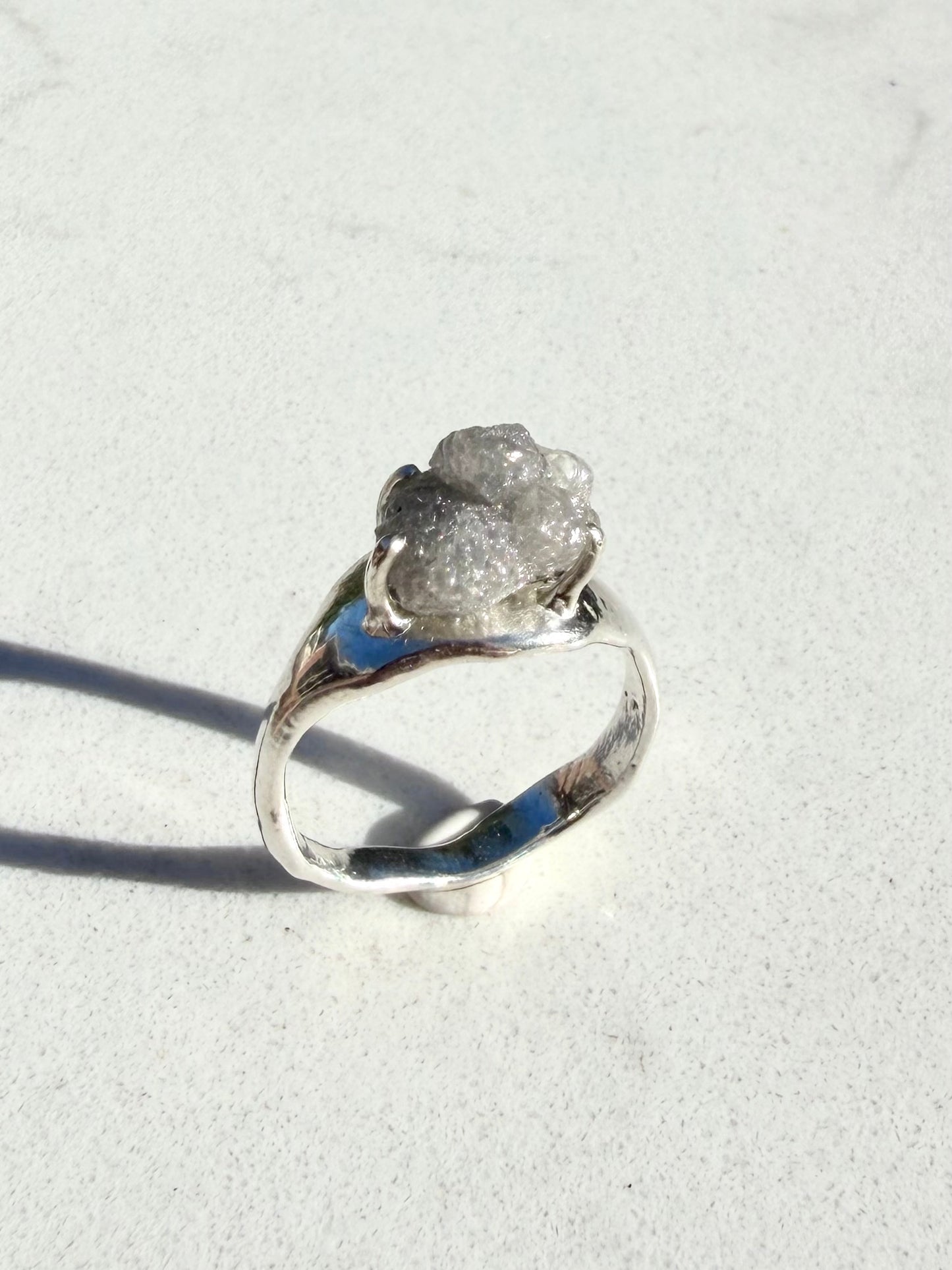 Rough diamond Venus ring