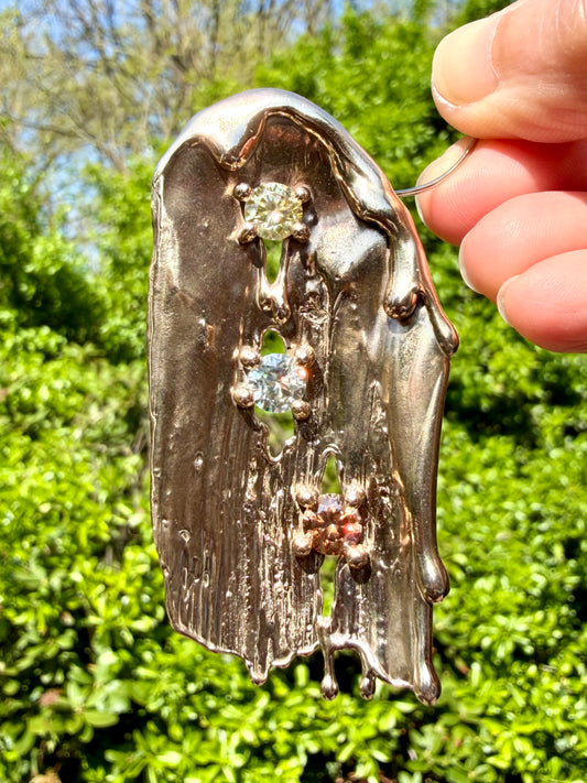 Not a Ghoul, Just a Girl brooch