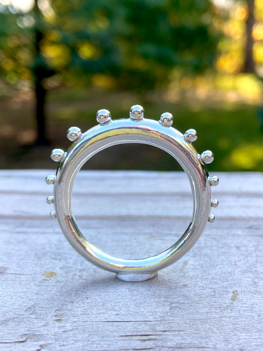 Granulation Ridge Ring (reserved for Milovan 🤍🩵)