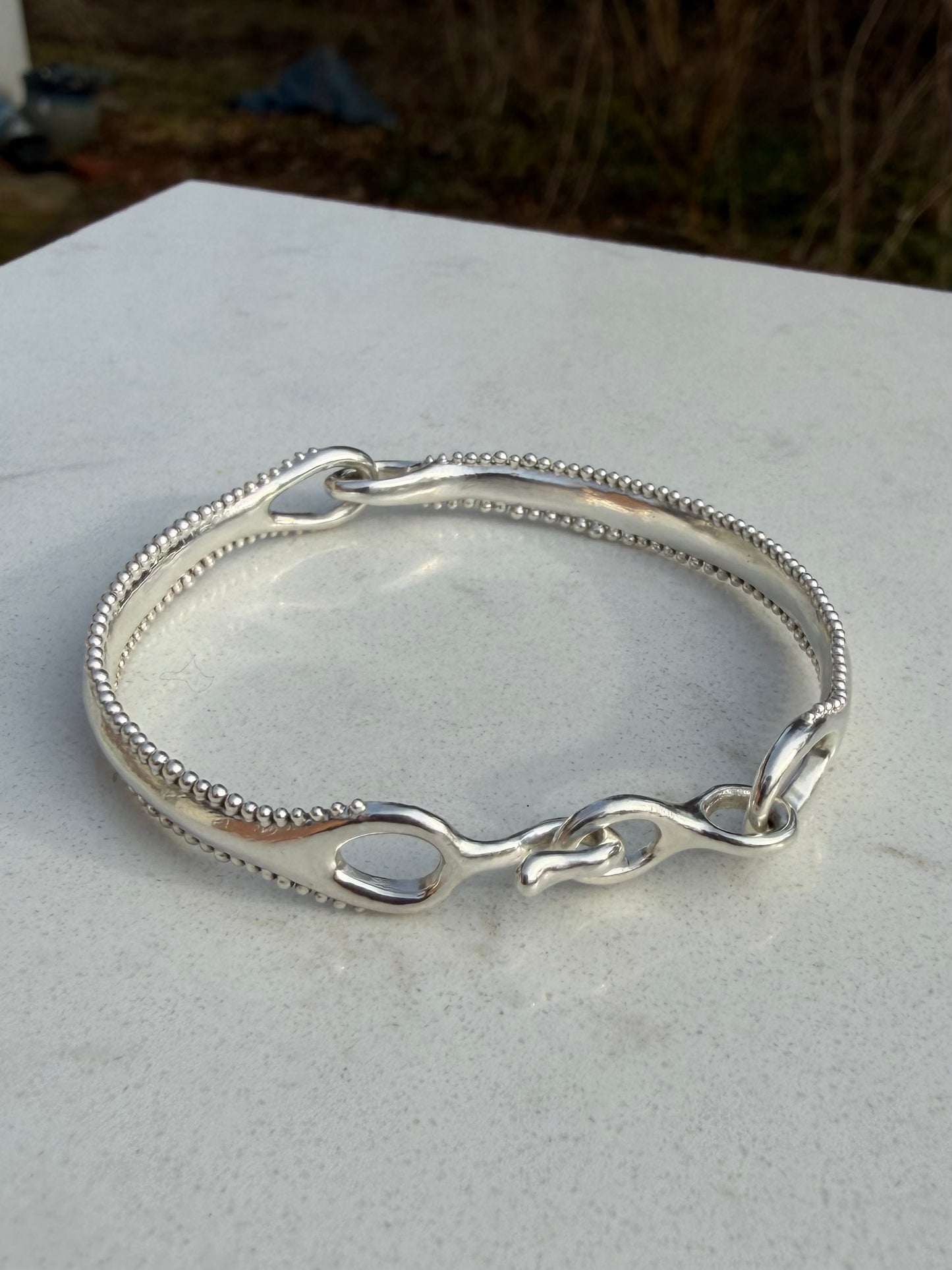 Silver linked bracelet (for Stephanie)