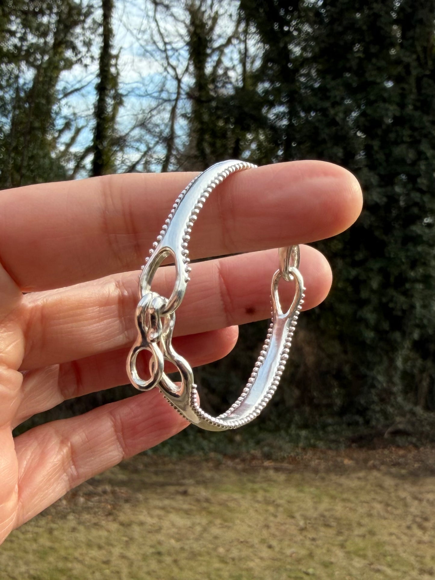 Silver linked bracelet (for Stephanie)