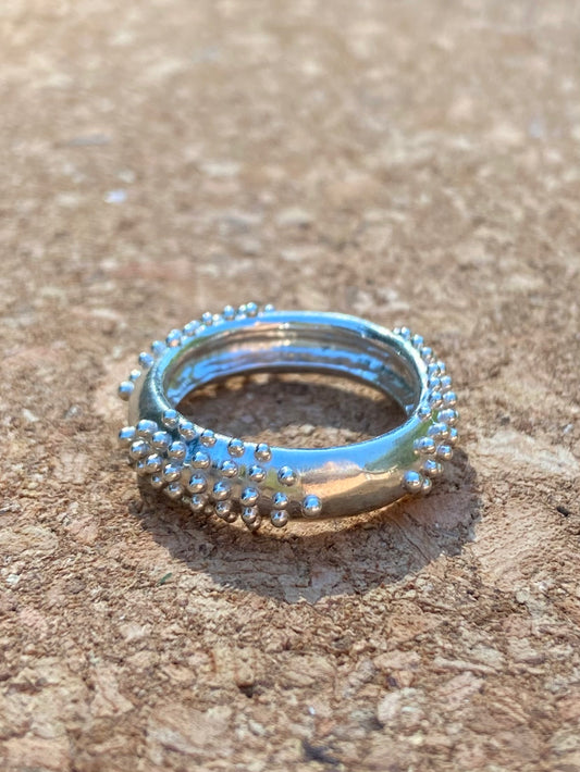 Triple Cluster Dot Dot Dot Ring
